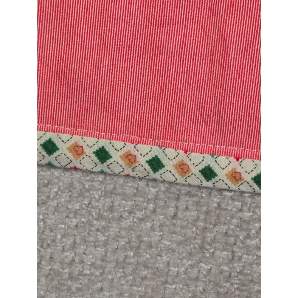 Vintage Hand Tied Lap Quilt Patchwork Throw 45x61 Metric Bird Pattern Reversible